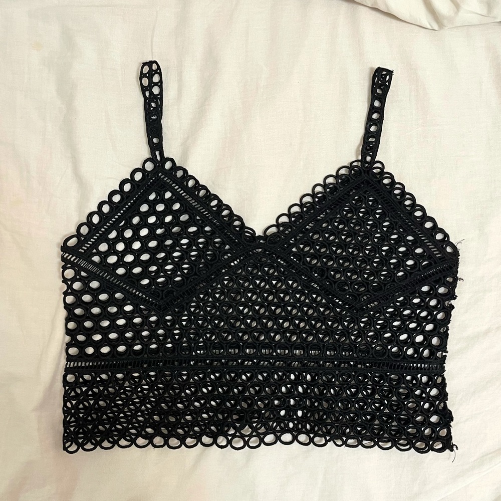 Black see through top 🖤
